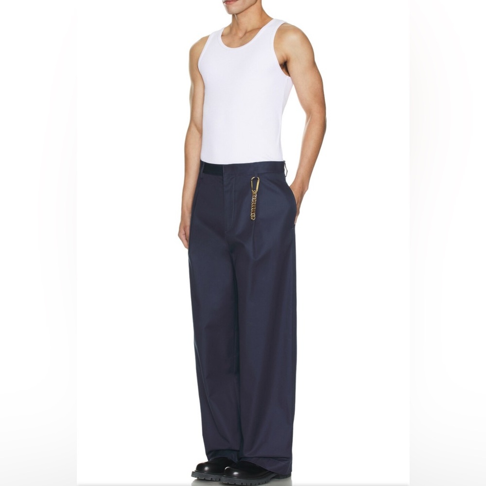 NWT DARKPARK Daniel Wide Leg Trousers in Blue Navy NEW FWRD CHAIN - Picture 6 of 14